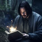 Illustration of a book reviewer